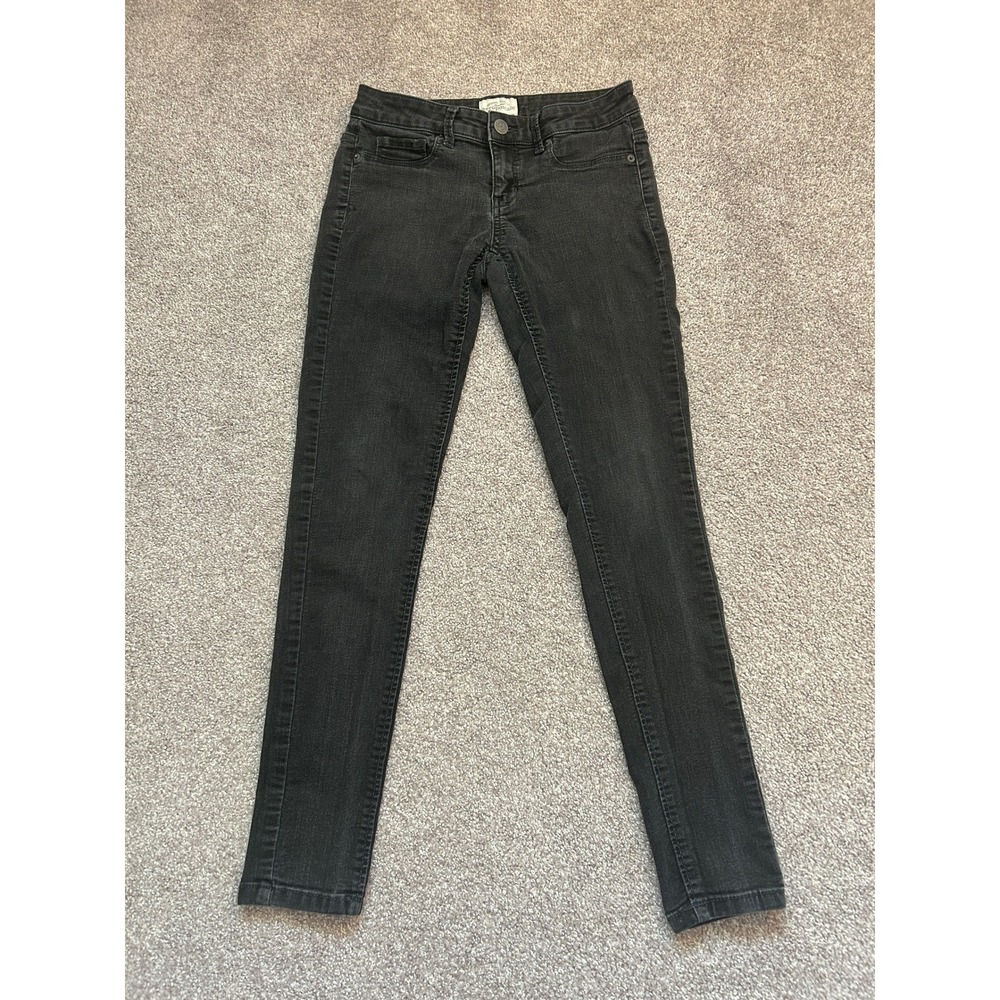 Aeropostale Lola Jegging Womens 3/4 Reg Black Excellent Low Rise Skinny Jeans